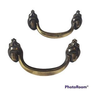 Brass drawer pulls hardware ×2